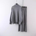 Women's Clothing Casual Sweater Wide Leg Pants Two-piece Set