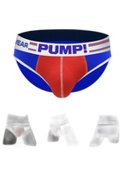 Men's Spliced Color Support Pouch Briefs