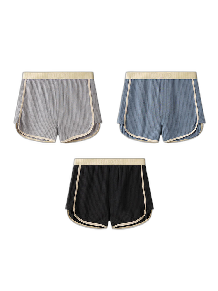 3 Pack Men's Ultra-Soft Cotton Solid Color Odor-Control Boxer Briefs