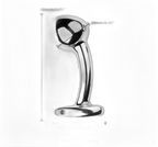 Metal Curved Butt Plug