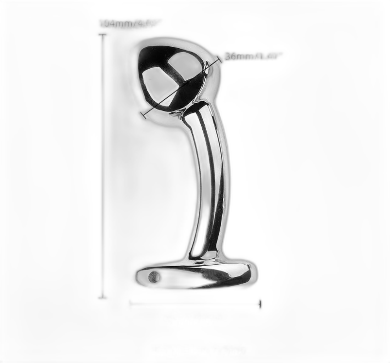 Metal Curved Butt Plug