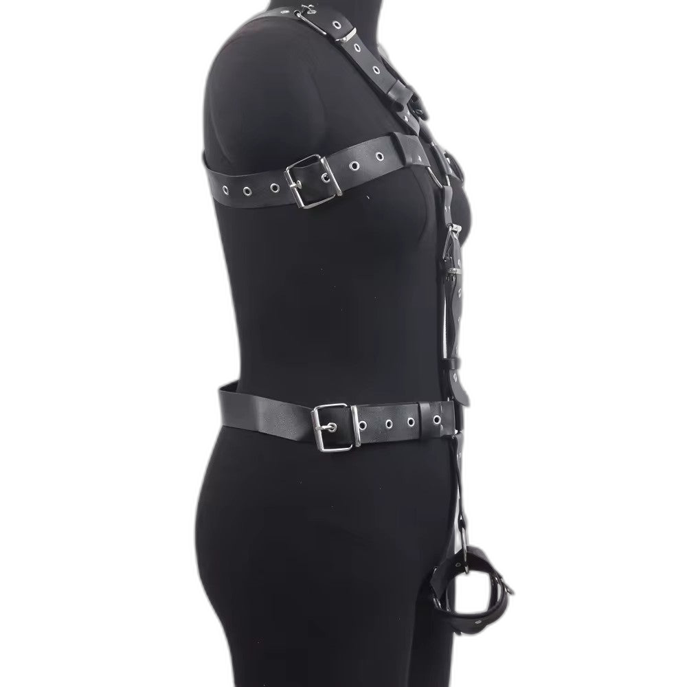 Full Torso Adjustable Leather Harness