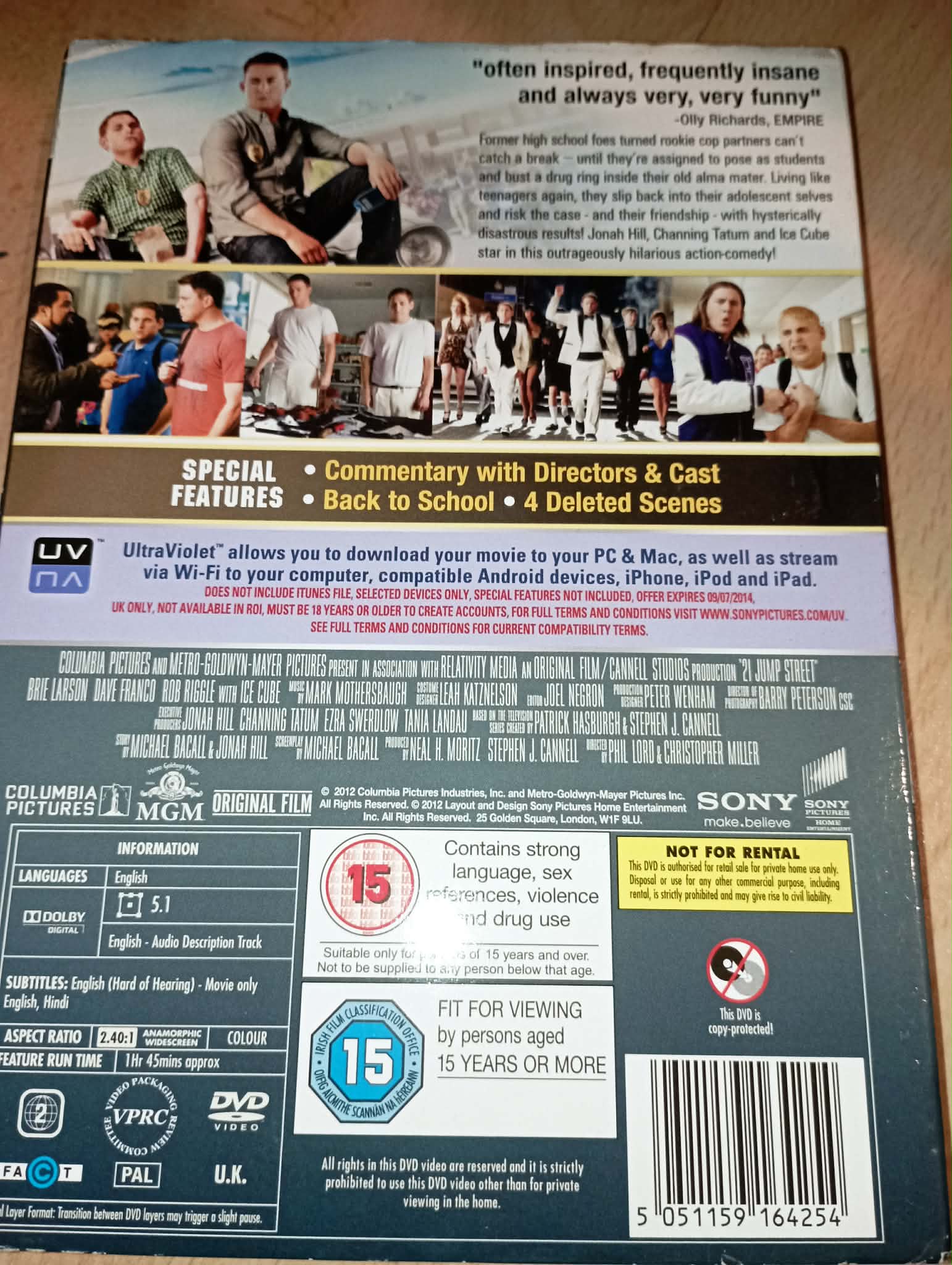 DVD : 21 JUMP STEET (includes ULTRAVIOLET)