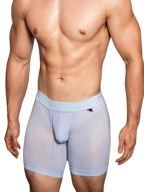 2 Pack Men's Trendy Breathable Ice Silk Boxer Briefs