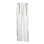 Drawstring Contrast-color Casual Pants For Women