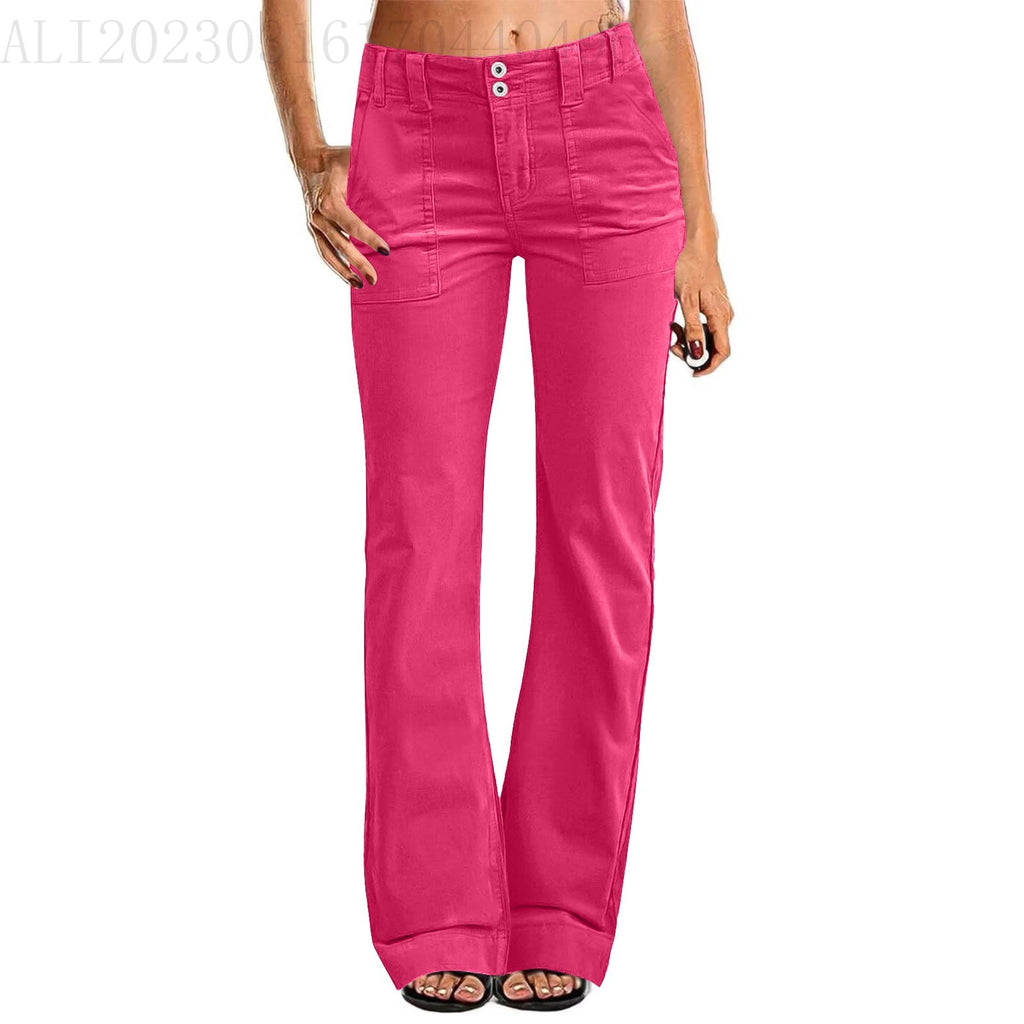 Lightweight Sports Pants Zipper Pocket Exercise Workout Pants