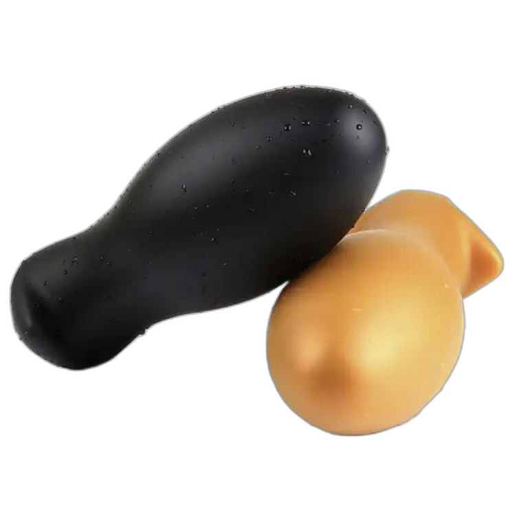 ELITE Liquid Silicone Torpedo Plug Small Black