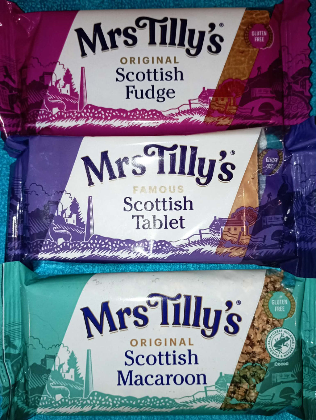 MR TILLY'S SCOTTISH FUDGE, MACAROON & TABLET90g each