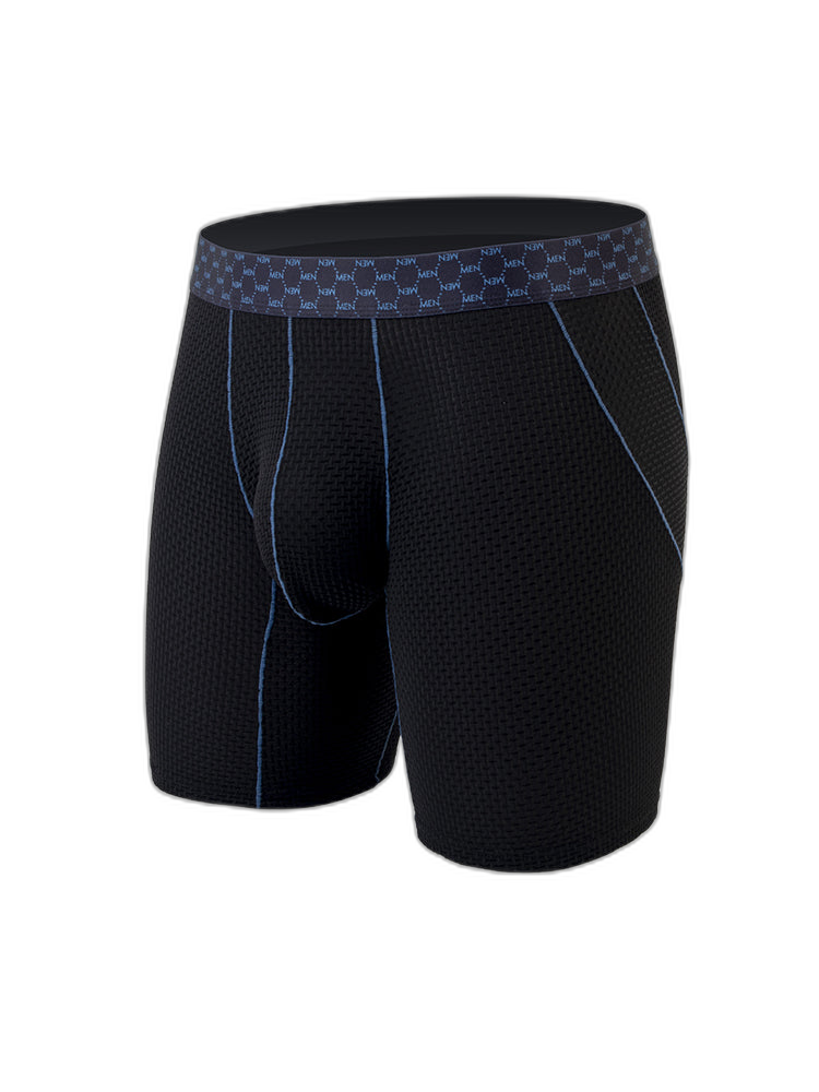 3 Pack Men's Anti-chafing Waffle Boxer Briefs