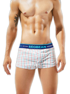 Men’s Relaxed Plaid Vent Cotton Boxers
