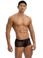 2-Pack Men's Breathable Mesh Ice Silk U-convex Low Waist Boxer Briefs