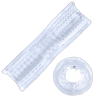 Transparent Ribbed Sleeve Masturbator