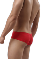 3 Pack Men's Cotton Solid U-Shaped Pouch Briefs