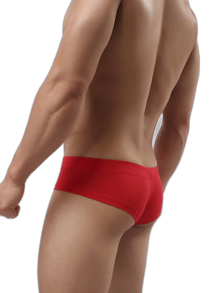 3 Pack Men's Cotton Solid U-Shaped Pouch Briefs