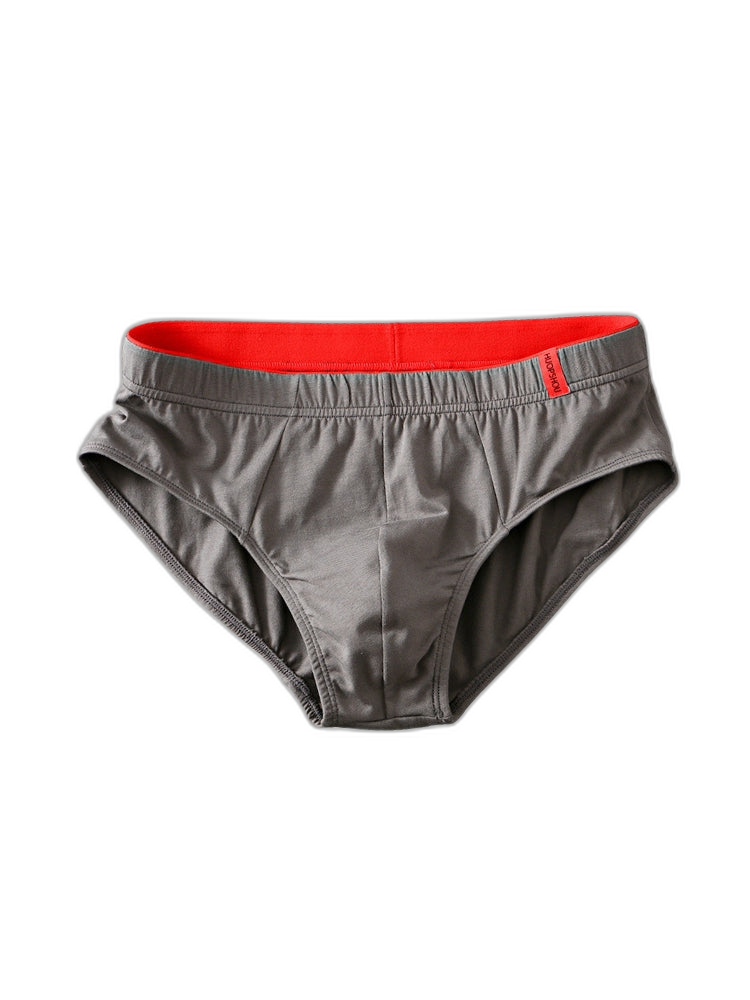 4 Pack Men's Solid Color Cotton Low-Rise Seamless Comfort Briefs