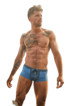 SURGE Swim Thong Trunks - Steel Blue