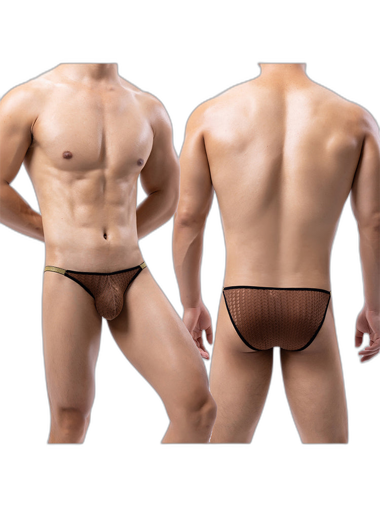 3 Pack Men's Sexy Low-Rise Hip-Lifting Briefs