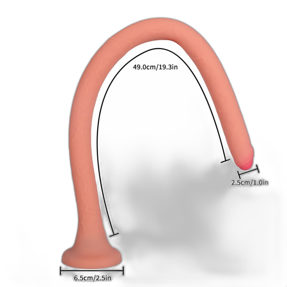 River - 9 Inch Realistic Dildo - Enema Dildo - Squirting Dildo