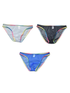 3-pack Men's Ultra-sheer Rainbow-edge Mesh Briefs