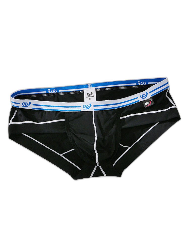 3 Pack Sexy Fashion Ice Silk Solid Color Men's Briefs
