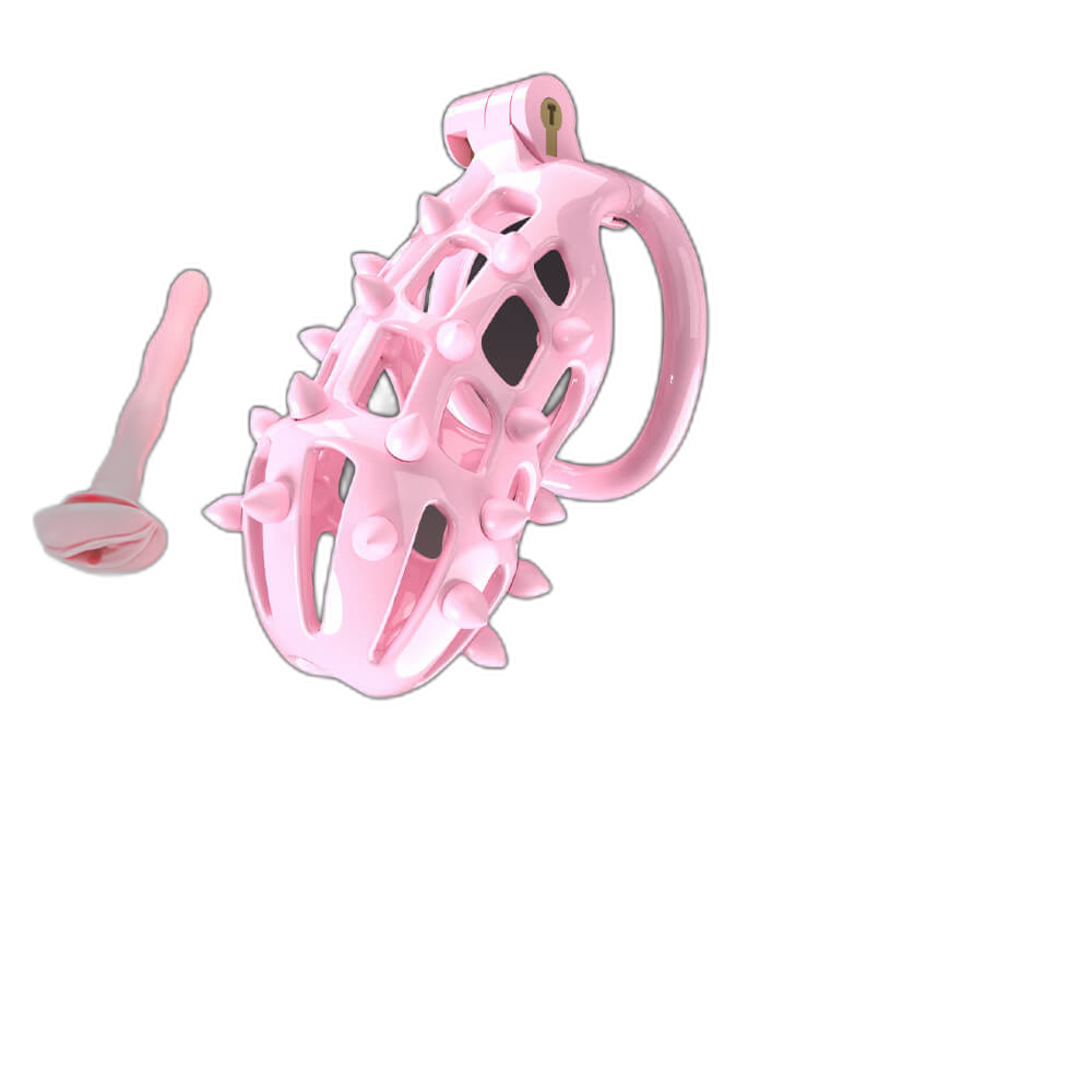 Gorse - Spiked Cock Cage - Chastity Cage With Urethral Sound