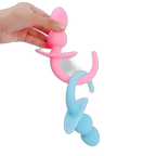 Mojo - Dog Tail Butt Plug - Glow In The Dark Butt Plug - Silicone Butt Plug