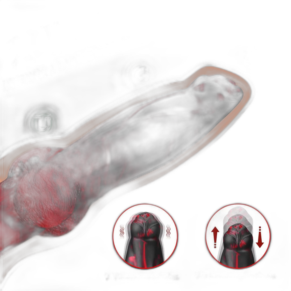 Houndcore - Thrusting Silicone Dildo - Fantasy Knotted Dildo