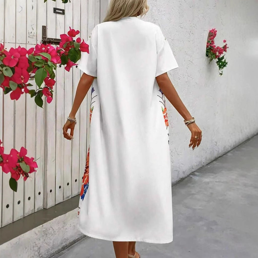 Women's Retro Ethnic-Style Elegant Casual Long Cardigan With Print