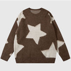 XINGX Loose Sweater Autumn Long Sleeve Round Neck Couple Knitted Top