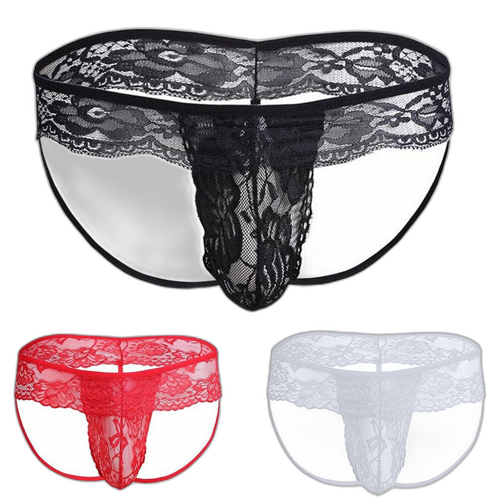 Sexy Men's Lace Erotic Thong