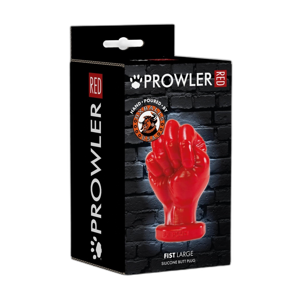 Prowler RED By Oxballs FIST Large Butt Plug Silicone Red
