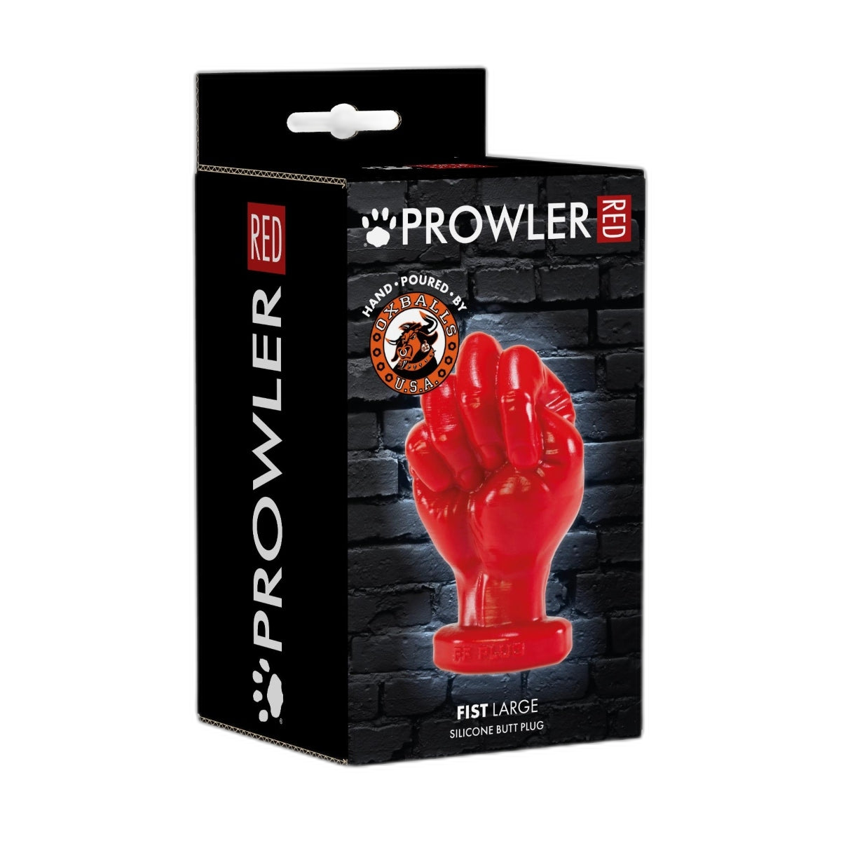 Prowler RED By Oxballs FIST Large Butt Plug Silicone Red