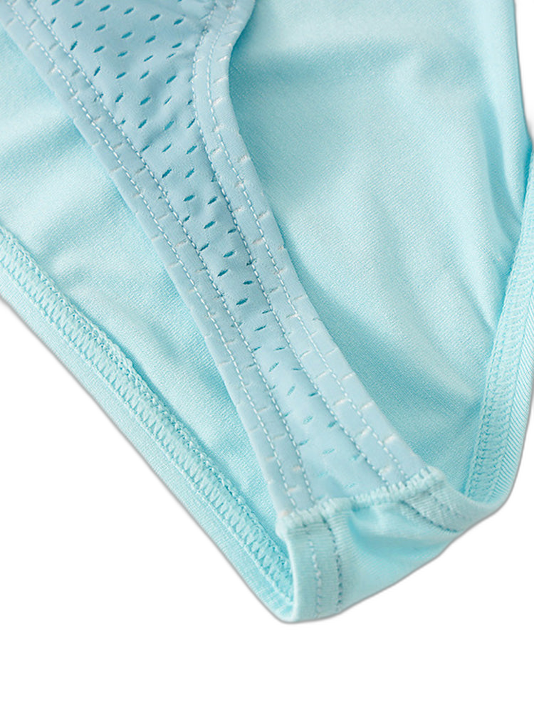 3 Pack Men's Mesh Sexy Low Waist Big Pouch Briefs