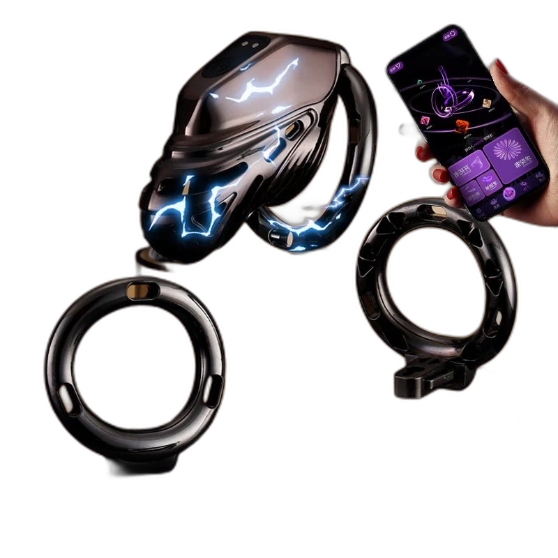 App Controlled Shock Chastity Cage And Key Box Bundle