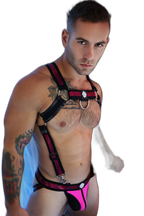 Breedwell Illuminator Body Harness Neon Pink