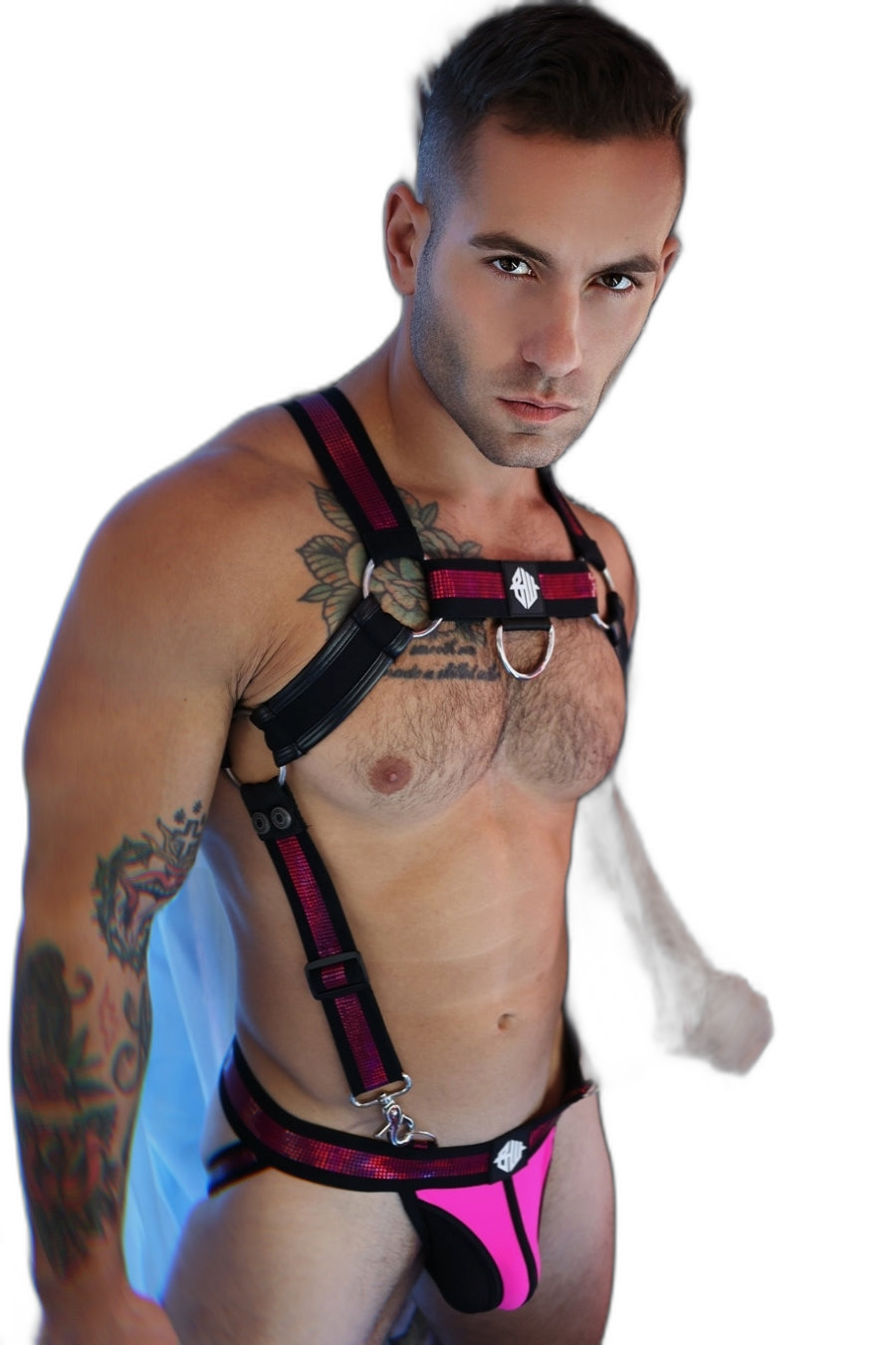 Breedwell Illuminator Body Harness Neon Pink
