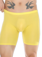 Men's Breathable Silky Seamless Boxer Briefs