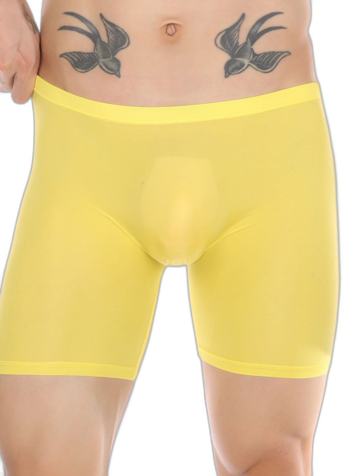 Men's Breathable Silky Seamless Boxer Briefs