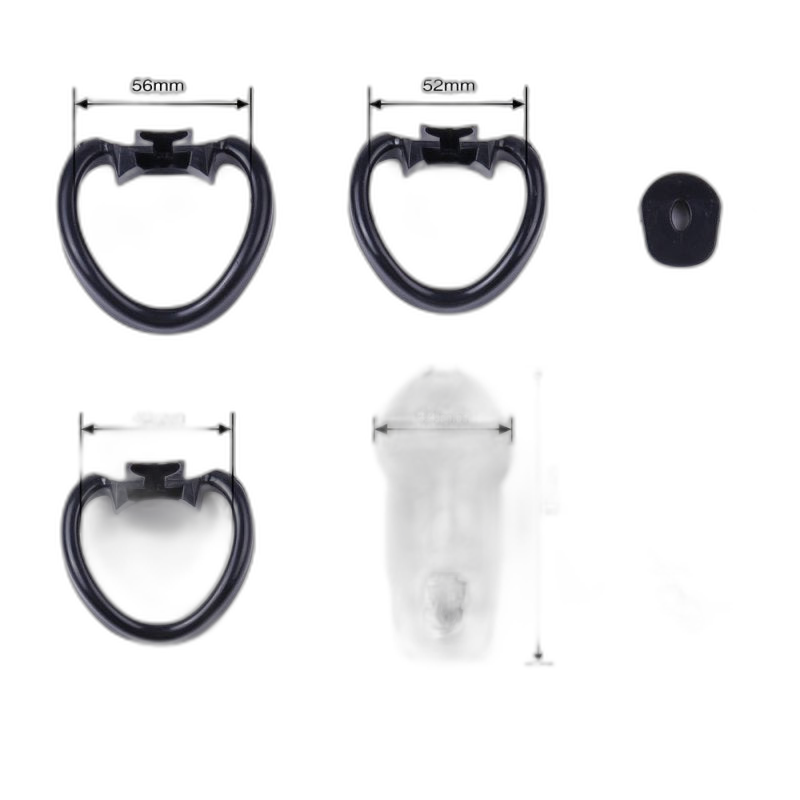 LOCK4D Rikers Chastity Cock Cage Transparent