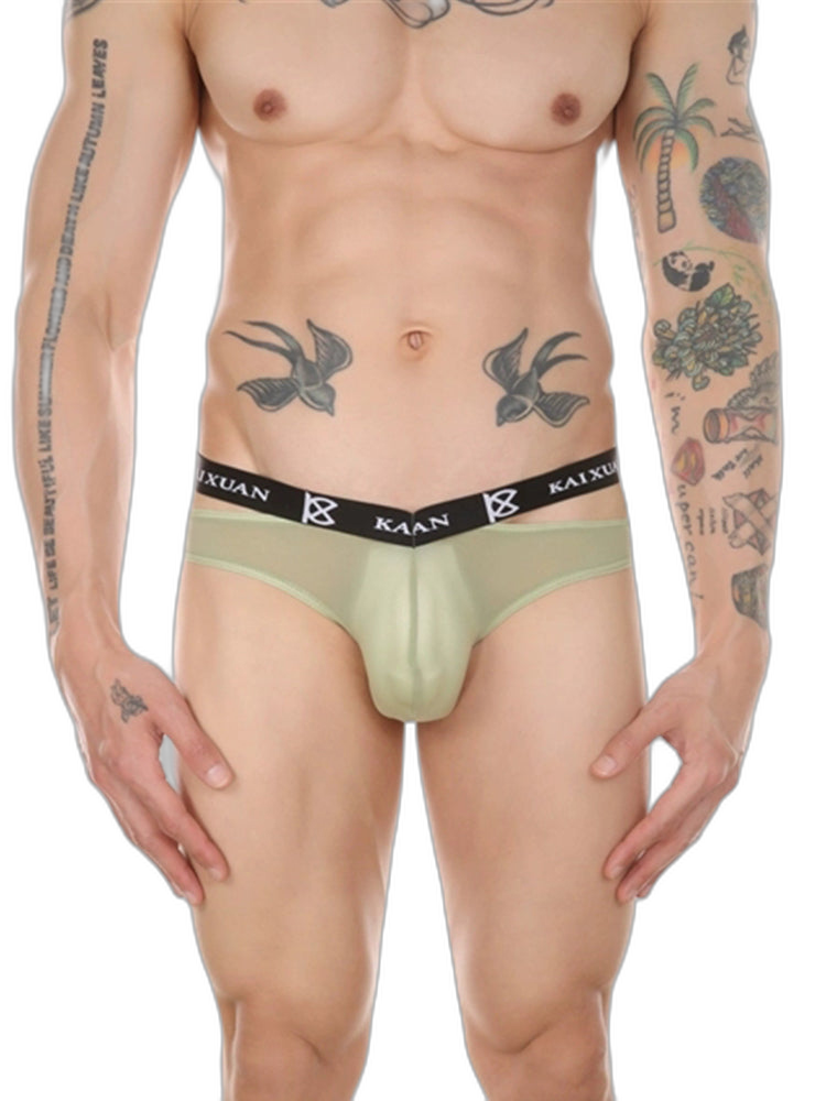 3 Pack Men's Sexy Ice Silk Mesh Breathable Erotic Thong & Strings