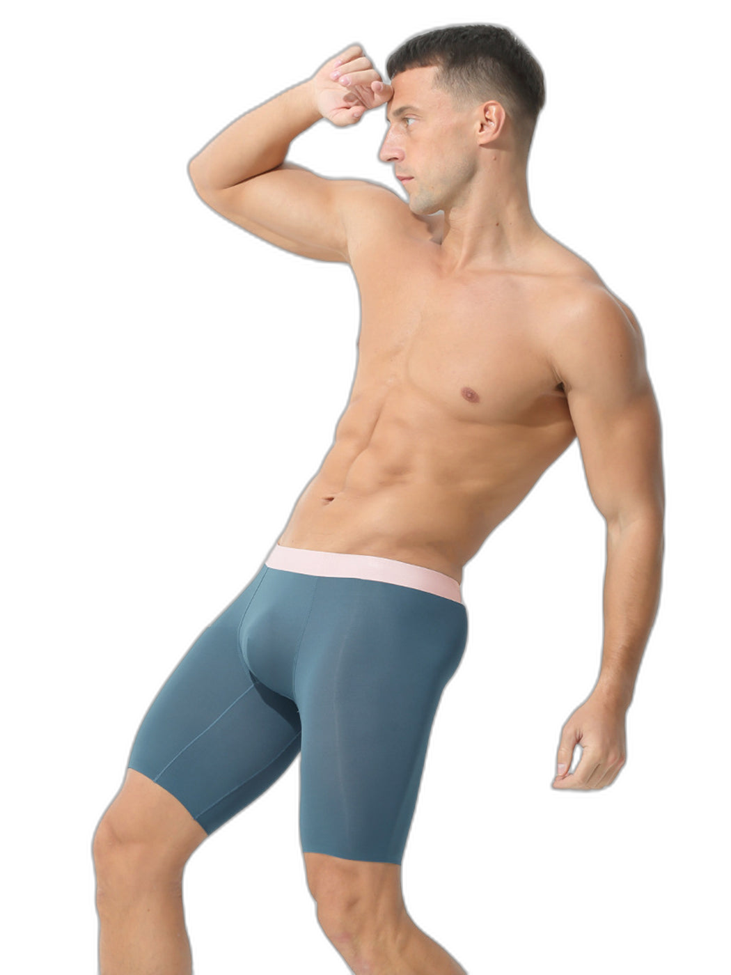 2 Pack Men's Active Flyless Boxer Briefs