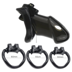 LOCK4D Rikers Chastity Cock Cage Black