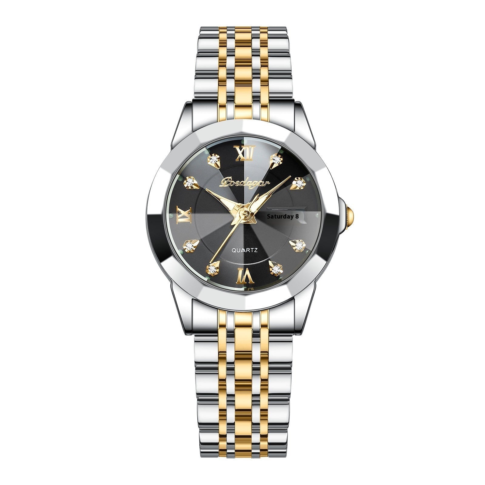 Women's Waterproof Luminous Double Calendar Wrist Watch