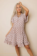 Nia Ruffled Tie Mini Dress
