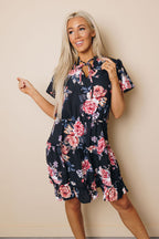 Nia Ruffled Tie Mini Dress