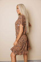 Nia Ruffled Tie Mini Dress
