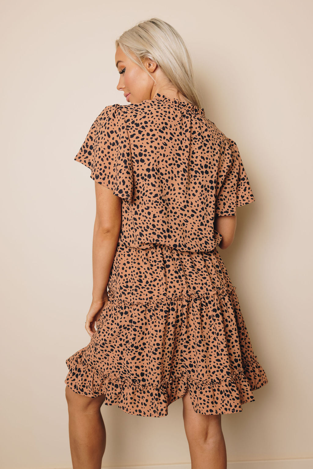 Nia Ruffled Tie Mini Dress