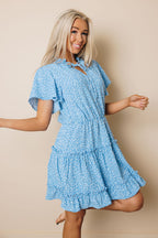 Nia Ruffled Tie Mini Dress