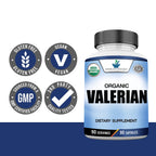 American Standard Organic Valerian – 90 Capsules, Pack of 2 | Vegan, Gluten Free, Non-GMO