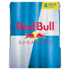 6 x Red Bull Energy Drink Sugar Free 4 Pack 4X250Mls